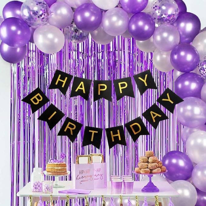 Happy Birthday Purple Combo