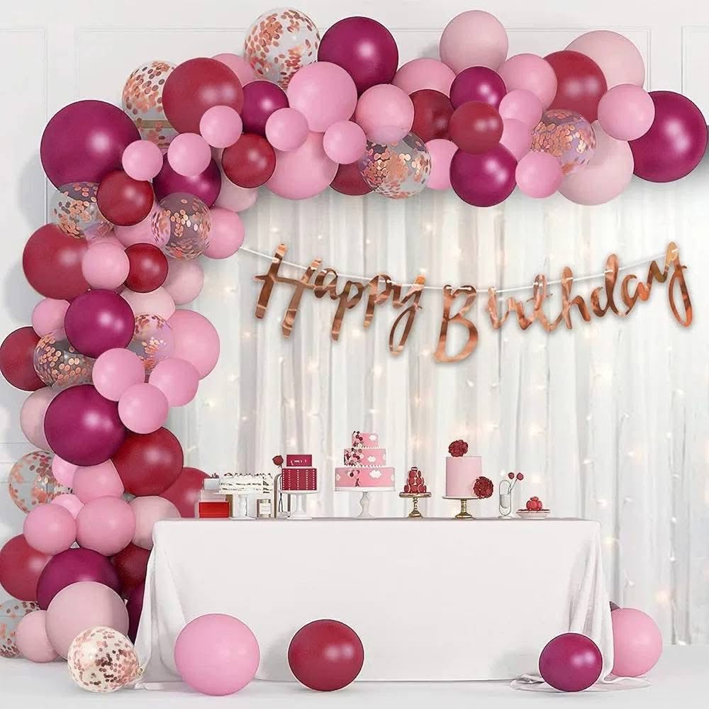 Pink Theme Birthday Decoration Set