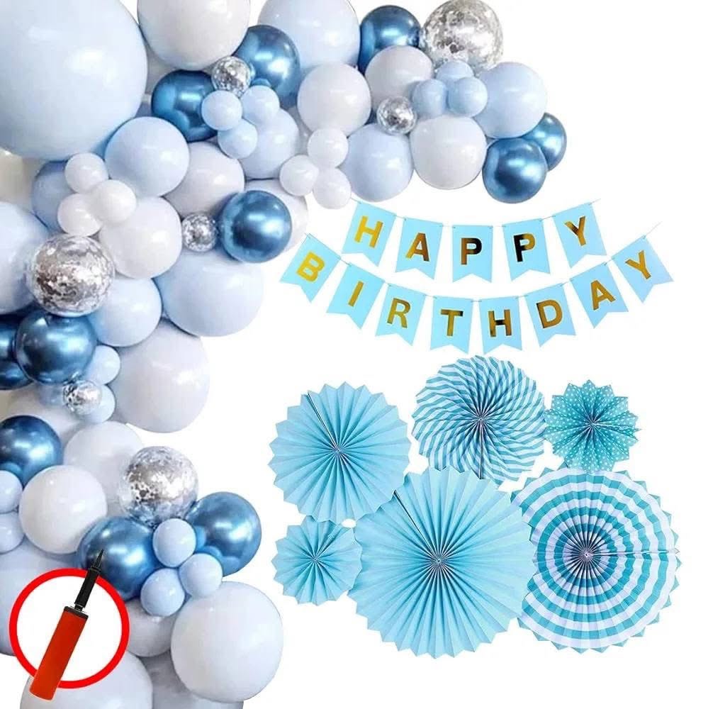 Blue Theme Birthday Boy Decoration HBD0044