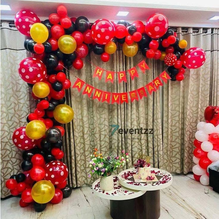 Happy Anniversary Black & Red Combo HBD0059