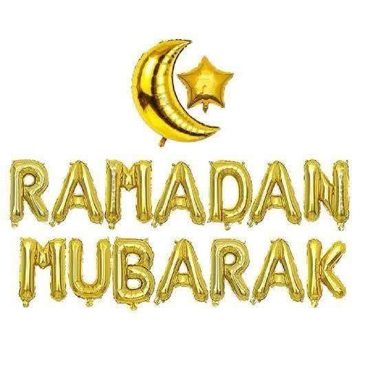Ramadam Mubarak with moon and star