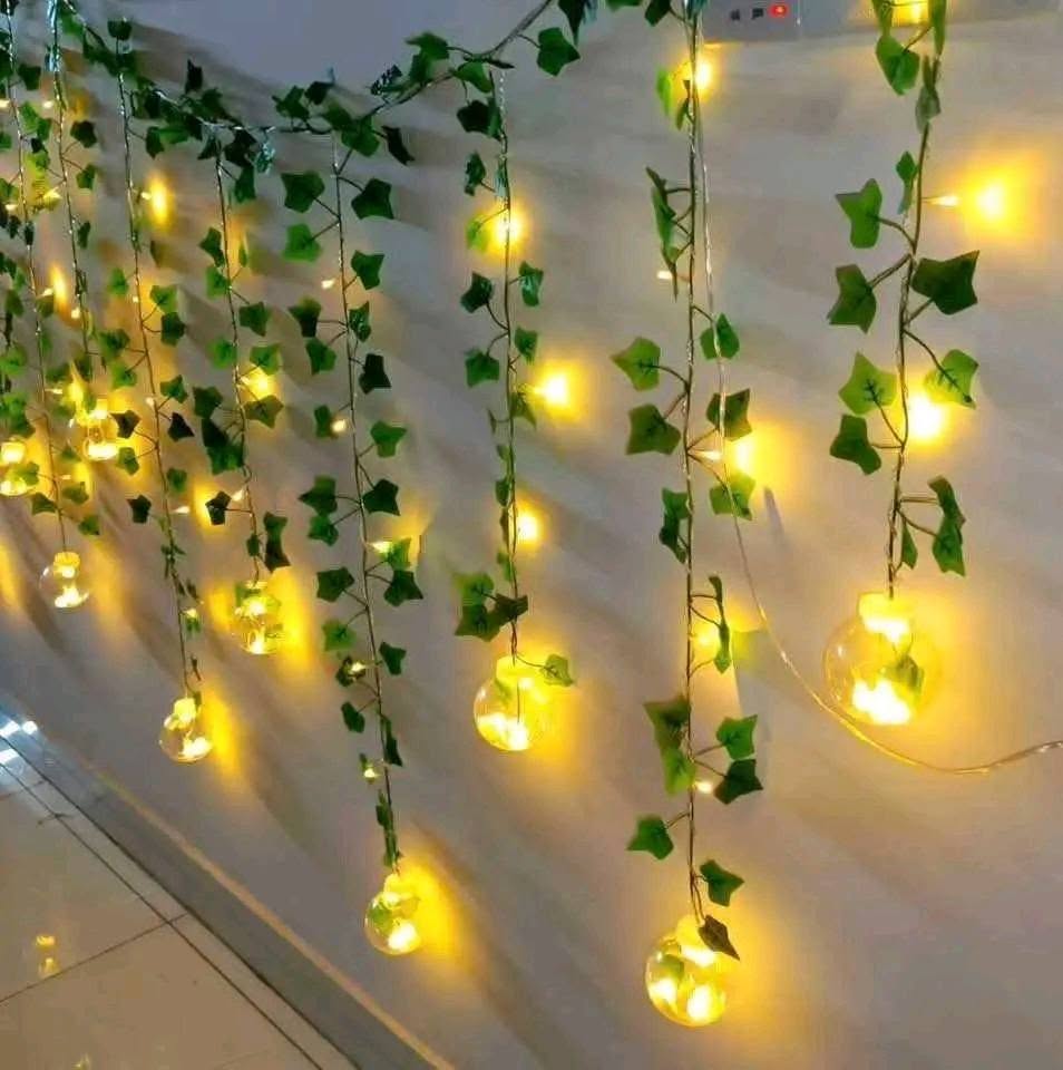 Wish ball light with fake Leaf