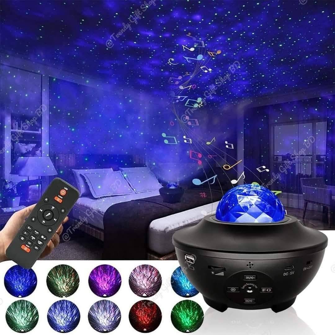 Galaxy projector light with sonds box