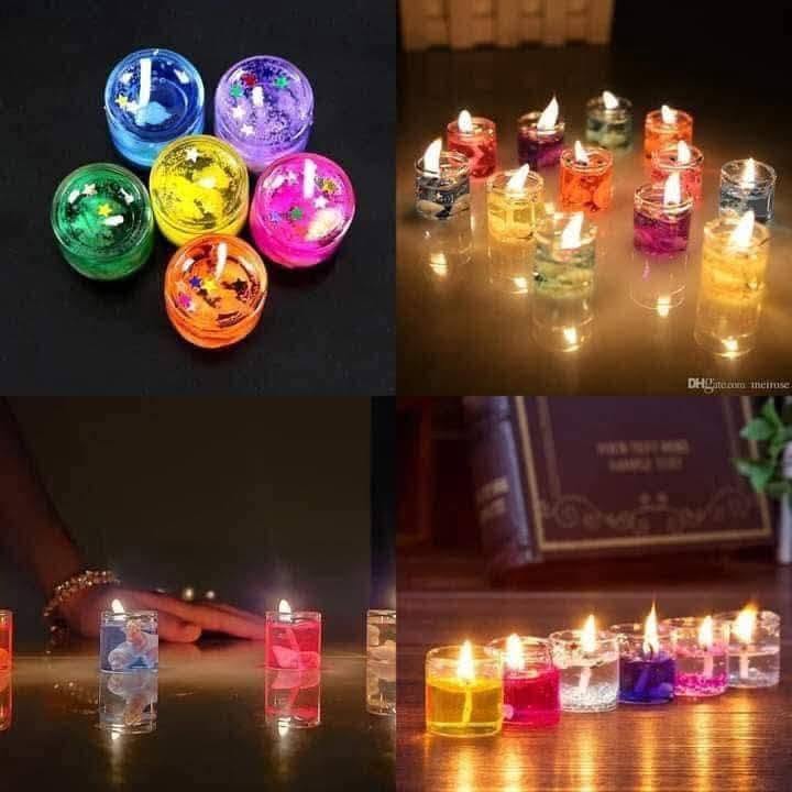 6 pcs jelly candle