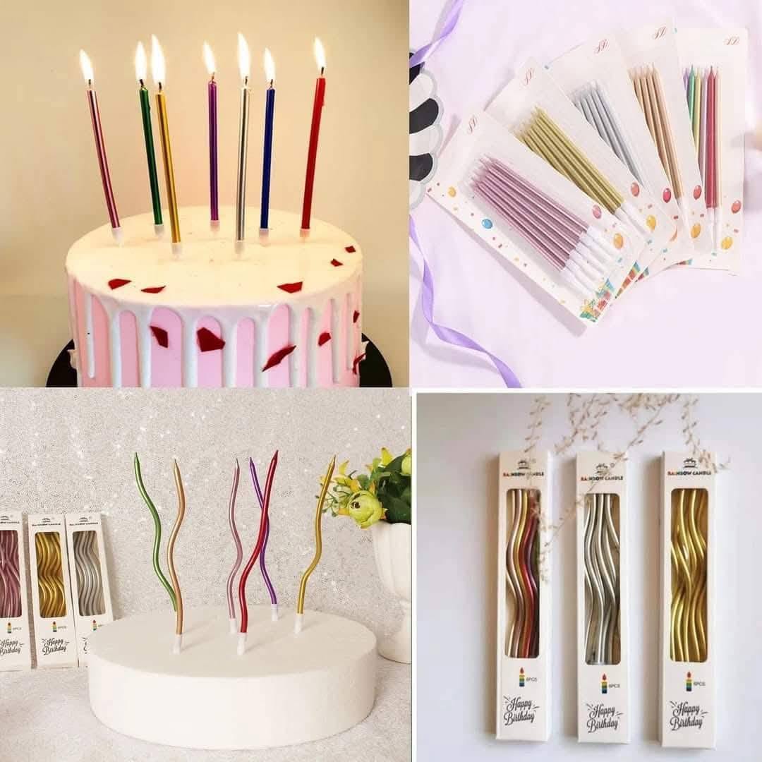 Twisted candle 6 pcs