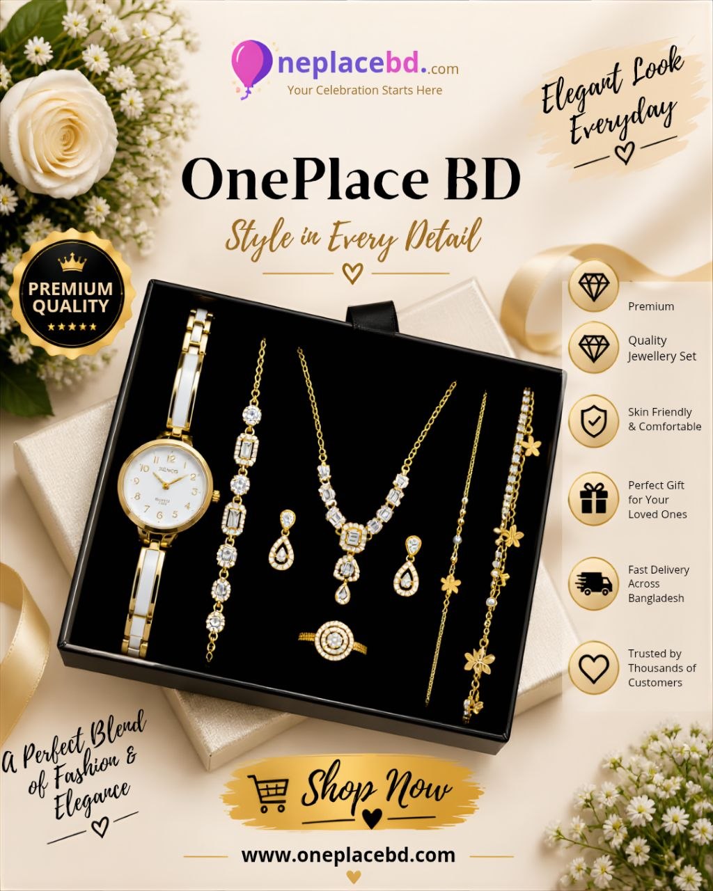 Premium Women's Fashion & Jewelry Gift Pack